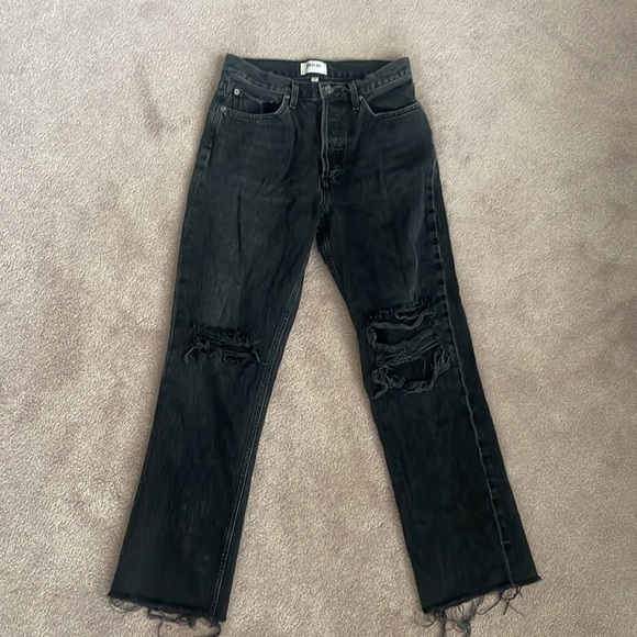 AGOLDE Lana Mid Rise Straight Jeans - Picture 3 of 7